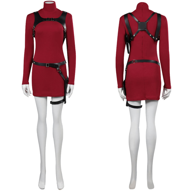 Resident Evil 4 Biohazard RE:4 Ada Wong Cosplay Costume Halloween Carnival Party Disguise Suit