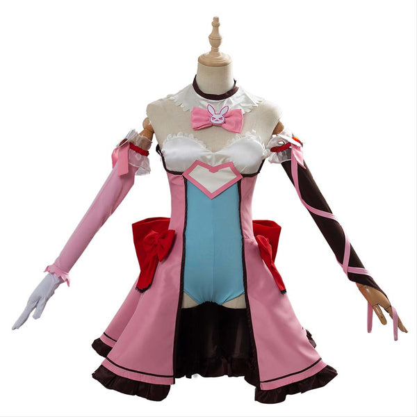 Overwatch Dva Mahou Shoujo Dress Halloween Carnival Suit Cosplay Costume