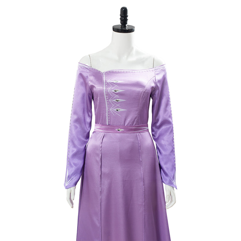 Frozen 2 Elsa Dress Nightgown Gown Pink Arendelle Bedroom Dress Purple Violet Cosplay Costume
