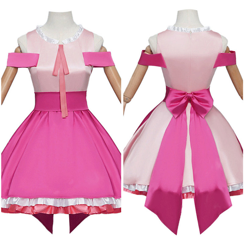 OSHI NO KO Hoshino Rubii Pink Dress Outfits Halloween Carnival Party C