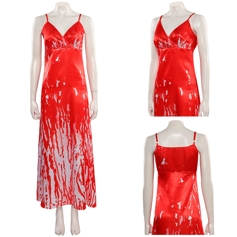 Film Carrie Red Women Dress Outfits Party Carnival Halloween Cosplay Costume