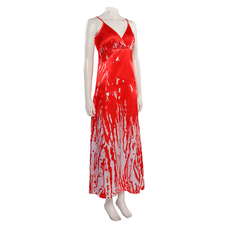Film Carrie Red Women Dress Outfits Party Carnival Halloween Cosplay Costume