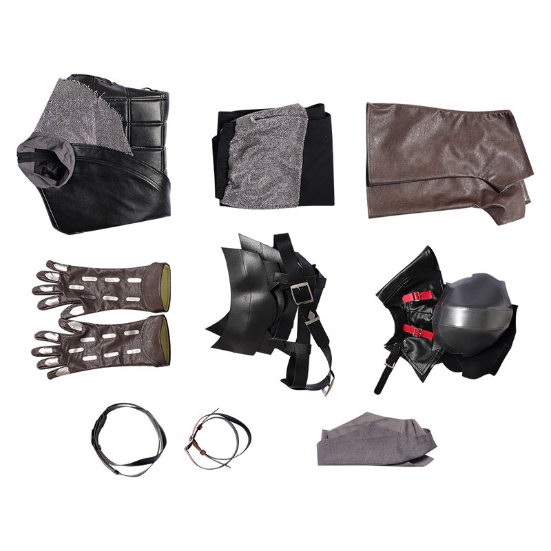 Final Fantasy Game Clive Rosfield Black Outfit Party Carnival Halloween Cosplay Costume
