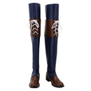 Final Fantasy Game Jill Warrick Women Blue Cosplay Shoes Boots Halloween Costumes Accessory Custom Made