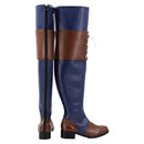 Final Fantasy Game Jill Warrick Women Blue Cosplay Shoes Boots Halloween Costumes Accessory Custom Made