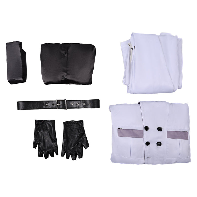 Final Fantasy VII Game Rufus Shinra White Outfit Party Carnival Halloween Cosplay Costume