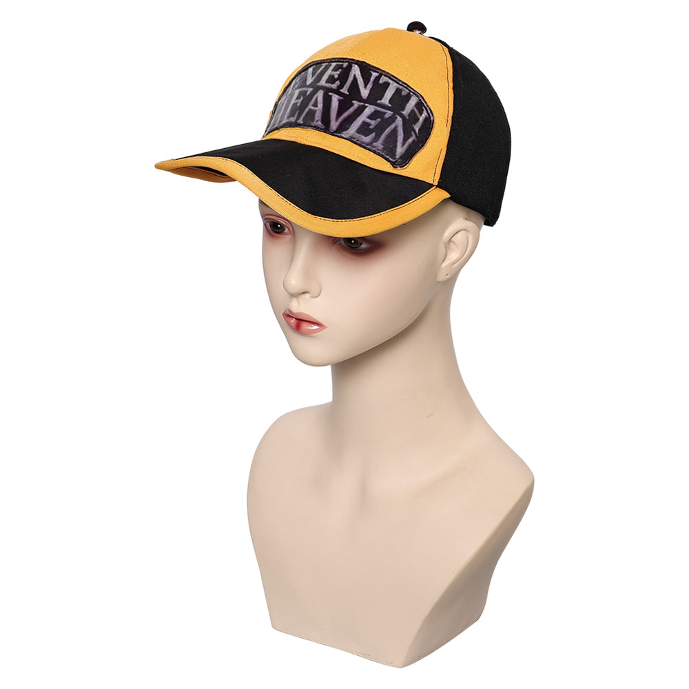 FF VII Tifa Lockhart Cosplay Yellow And Black Hat Halloween Carnival C