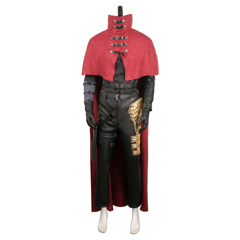 Final Fantasy VII Game Vincent Valentine Black Suit Party Carnival Halloween Cosplay Costume