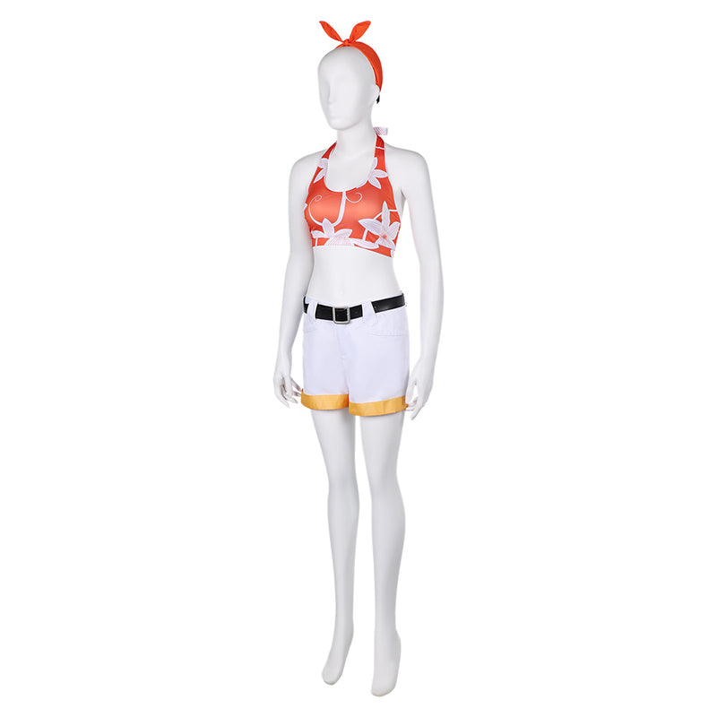 Final Fantasy VII Rebirth Game Yuffie Kisaragi Women Printed Bikini Swimsuit Set Cosplay Costume
