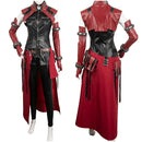 Final Fantasy VII Remake Game Aerith Gainsborough Women Red Suit Party Carnival Halloween Cosplay Costume