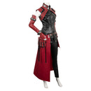 Final Fantasy VII Remake Game Aerith Gainsborough Women Red Suit Party Carnival Halloween Cosplay Costume