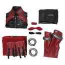 Final Fantasy VII Remake Game Aerith Gainsborough Women Red Suit Party Carnival Halloween Cosplay Costume