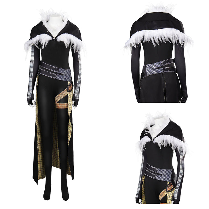 Final Fantasy XVI Benedikta Harman Women Black Printed Outfits Party Carnival Halloween Cosplay Costume