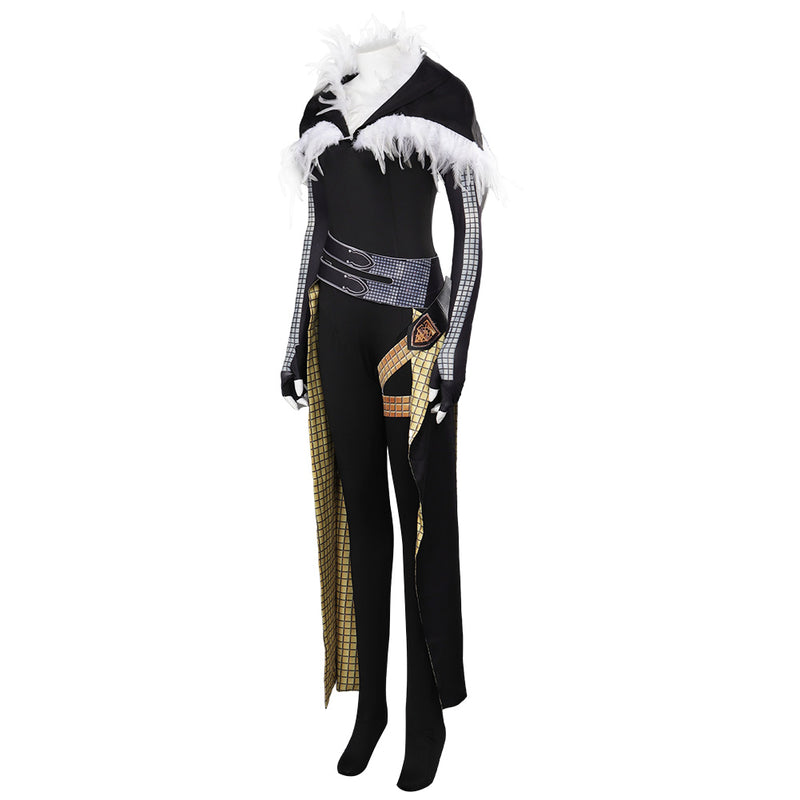 Final Fantasy XVI Benedikta Harman Women Black Printed Outfits Party Carnival Halloween Cosplay Costume