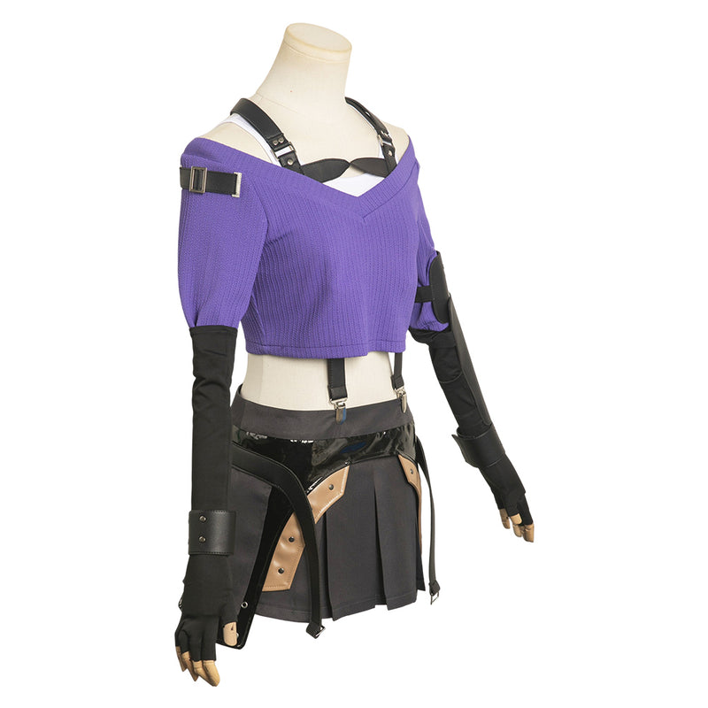 Final Fantasy XVI Tifa Lockhart Women Sweater Suit Party Carnival Halloween Cosplay Costume