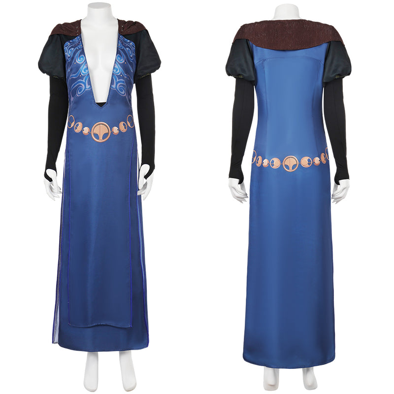 BG 3 Mizora Women Blue Dress Outfits Carnival Halloween Cosplay Costume