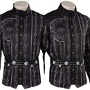 Game Baldur's Gate III Astarion Cazador Outfits Party Carnival Halloween Cosplay CostumeMaterial:  Including:  Size chart:（工厂男女欧码的网站前台有自带可不加，其余都需要增加尺码表） Shipping:  (外购类的衣服这段文字可不加)	 1.Processing Tim