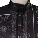 Game Baldur's Gate III Astarion Cazador Outfits Party Carnival Halloween Cosplay CostumeMaterial:  Including:  Size chart:（工厂男女欧码的网站前台有自带可不加，其余都需要增加尺码表） Shipping:  (外购类的衣服这段文字可不加)	 1.Processing Tim