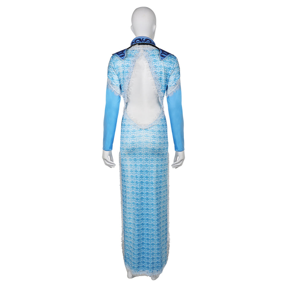 shadowheart white dress Baldur's Gate Wavemother Robe Party Carnival Halloween Cosplay Costume pls sent us clear Paris Hilton Inspired Wedding Color:LIGHT GOLD created_by_07-08-26