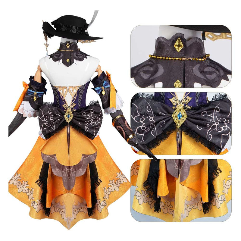 Game Genshin Impact Navia Women Skirt Halloween Carnival Cosplay Costume Outfits