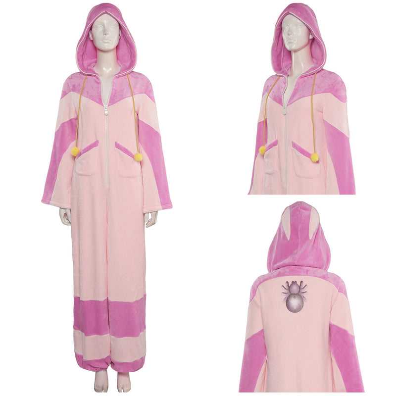 Game Street Fighter Juri Pink Jumpsuit Outfits Halloween Carnival Suit Cosplay Costume