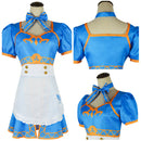 Game The Legend of Zelda Blue Maid Dress Outfits Party Carnival Halloween Cosplay Costume