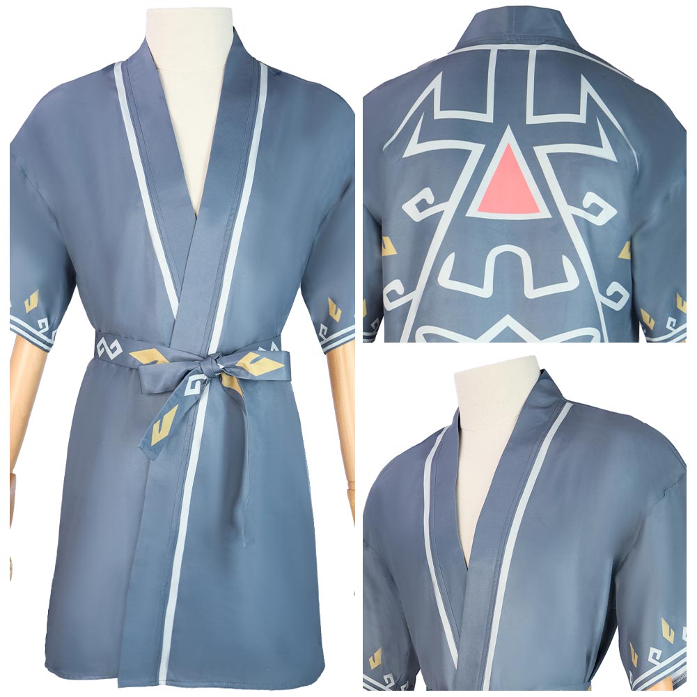 The Legend of Zelda Outfits Link Original Design Bathrobe Cloak Belt O