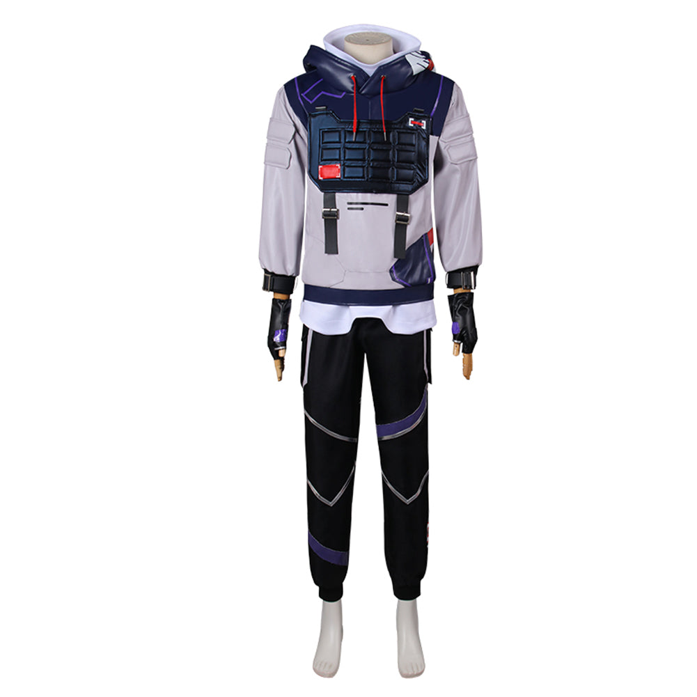 VALORANT ISO Outfits Party Carnival Halloween Cosplay Costume | Cossky