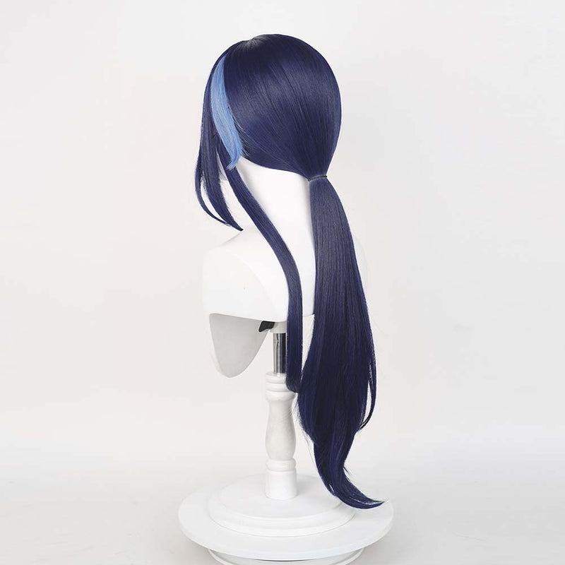 Genshin Impact Clorinde Cosplay Wig Heat Resistant Synthetic Hair Halloween Party Carnival Props