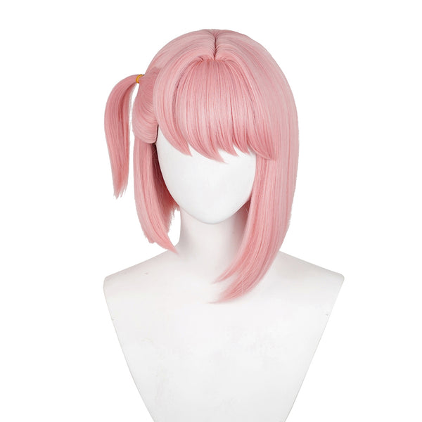 Genshin Impact Game Charlotte Cosplay Wig Heat Resistant Synthetic Hair Halloween Party Carnival Props
