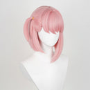 Genshin Impact Game Charlotte Cosplay Wig Heat Resistant Synthetic Hair Halloween Party Carnival Props