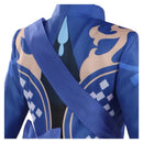 Genshin Impact Game Focalors Women Blue Suit Party Carnival Halloween Cosplay Costume
