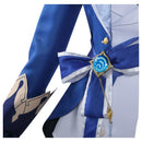Genshin Impact Game Focalors Women Blue Suit Party Carnival Halloween Cosplay Costume