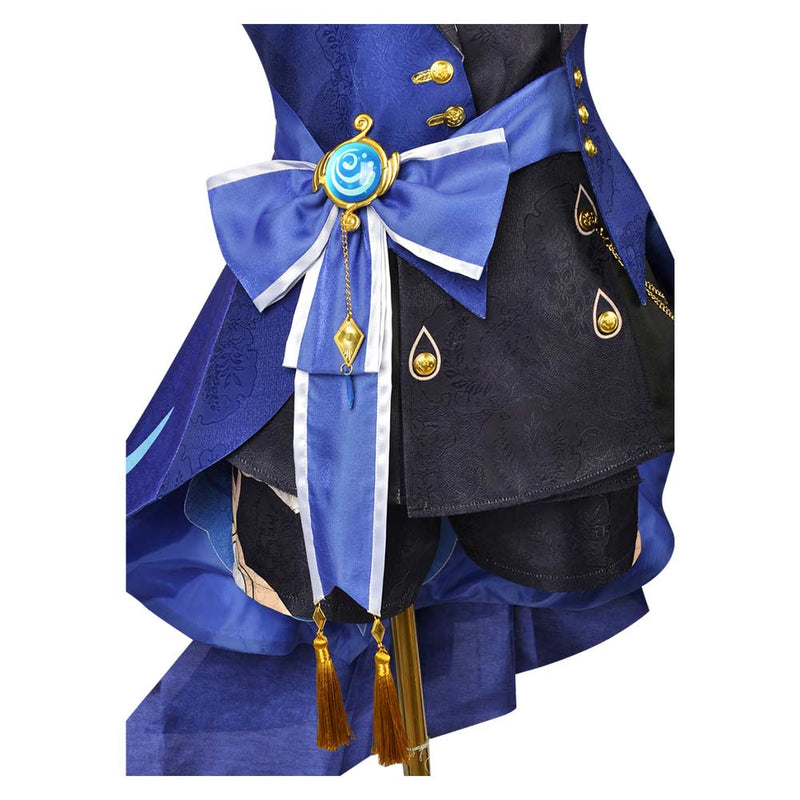 Genshin Impact Game Furina de Fontain Women Blue Suit Party Carnival Halloween Cosplay Costume