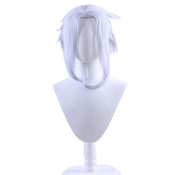 Genshin Impact Game Il Dottore Cosplay Wig Heat Resistant Synthetic Hair Carnival Halloween Party Props