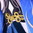 Genshin Impact Game Lantern Rite Ganyu Women Blue Dress Cosplay Costume