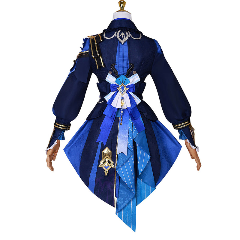 Genshin Impact Game Lantern Rite Xingqiu Women Blue Dress Party Carnival Halloween Cosplay Costume