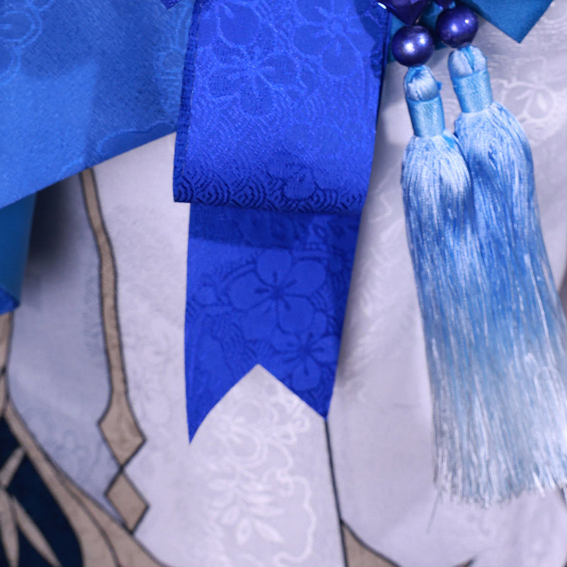 Genshin Impact Game Lantern Rite Xingqiu Women Blue Dress Party Carnival Halloween Cosplay Costume