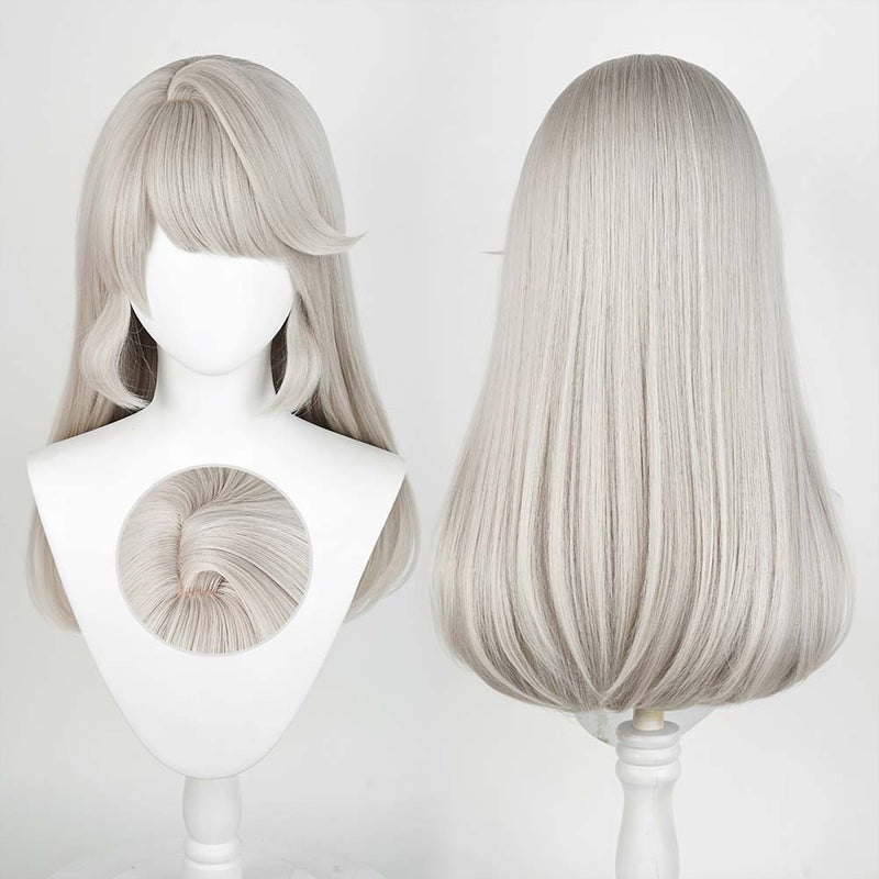 Genshin Impact Game Lynette Childhood Cosplay Wig Heat Resistant Synthetic Hair Halloween Party Carnival Props