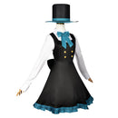 Genshin Impact Game Lynette Women Black Dress Party Carnival Halloween Cosplay Costume