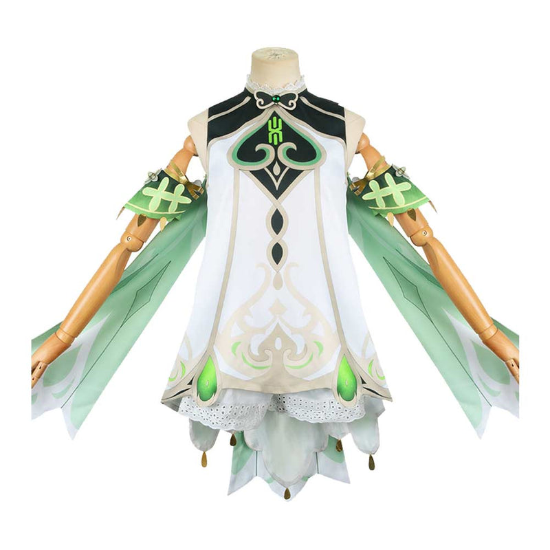 Genshin Impact Game Nahida Women White Dress Party Carnival Halloween Cosplay Costume