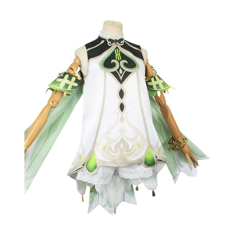 Genshin Impact Game Nahida Women White Dress Party Carnival Halloween Cosplay Costume