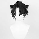 Genshin Impact Game Wriothesley Cosplay Wig Heat Resistant Synthetic Hair Halloween Party Carnival Props