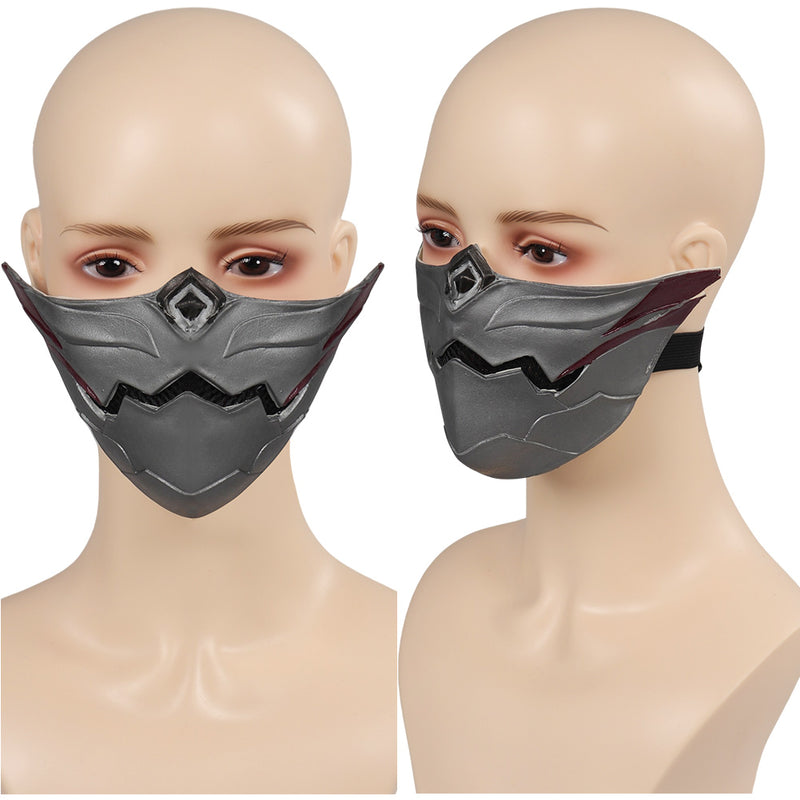 Genshin Impact Kuki Shinobu Cosplay Latex Masks Helmet Masquerade Halloween Party Costume Props