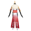 Genshin Impact Yae Miko  Women Red Sexy Cheongsam Jumpsuit Party Carnival Halloween Cosplay Costume