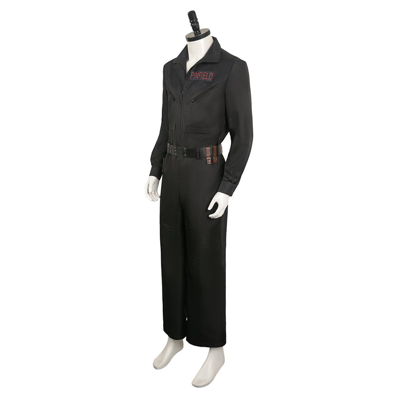 Ghostbusters 2024 Movie Lucky Domingo Black Junpsuit Party Carnival Halloween Cosplay Costume