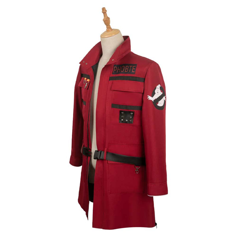 Ghostbusters 2024 Movie Phoebe Spengler Red Coat Party Carnival Halloween Cosplay Costume