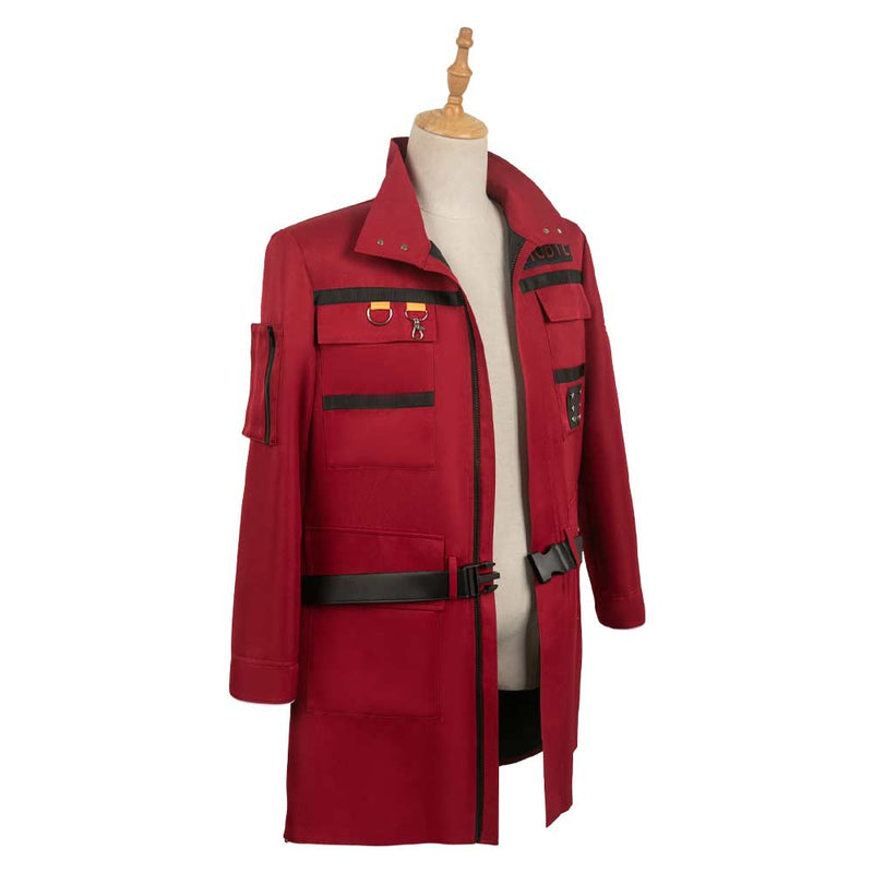 Ghostbusters 2024 Movie Phoebe Spengler Red Coat Party Carnival Halloween Cosplay Costume