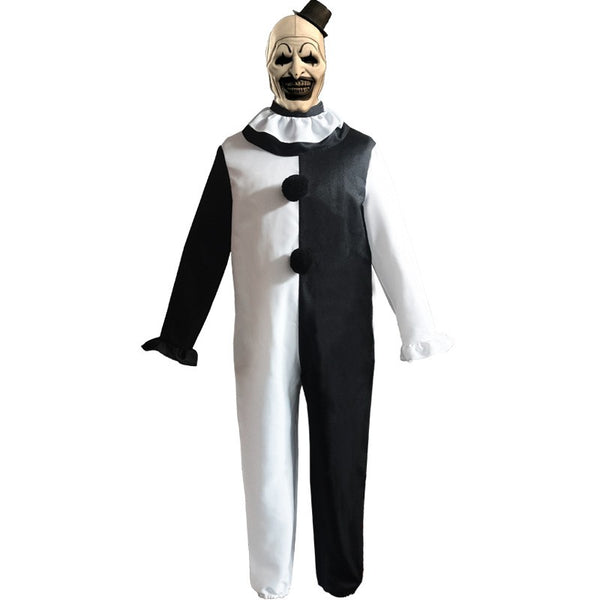 Terrifier 2 Art the Clown Cosplay Costume Uniform Mask Outfits Halloween Carnival Suit
