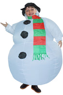 Christmas Gift Kids Snowman Inflatable Blow up Costume 47" to 59"